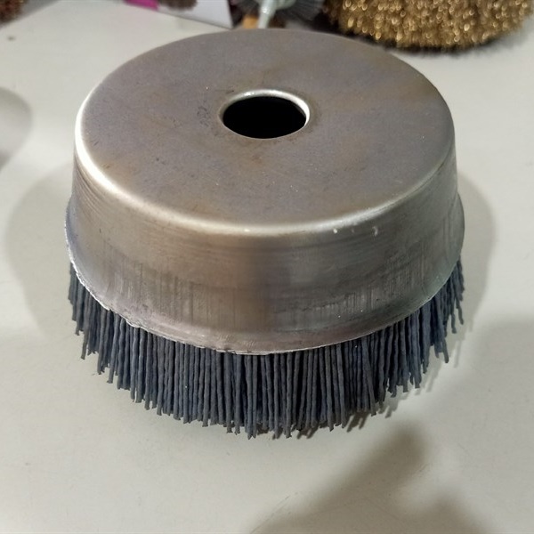 Nylon abrasive wire cup brush