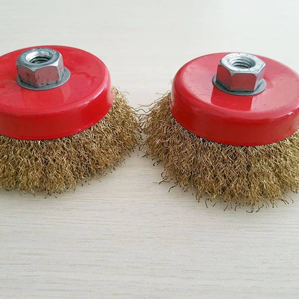 Steel wire cup brush
