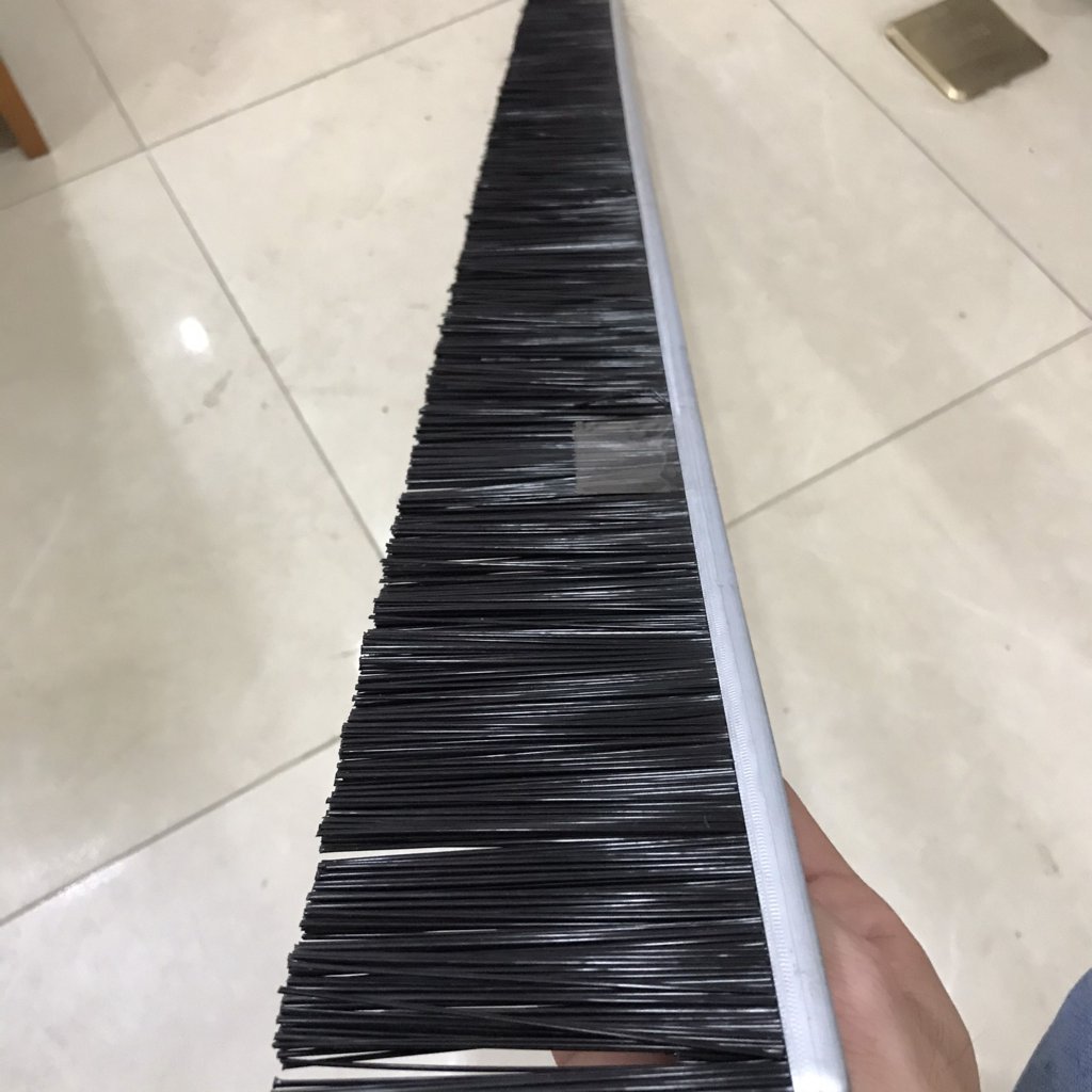 Black nylon strip brush