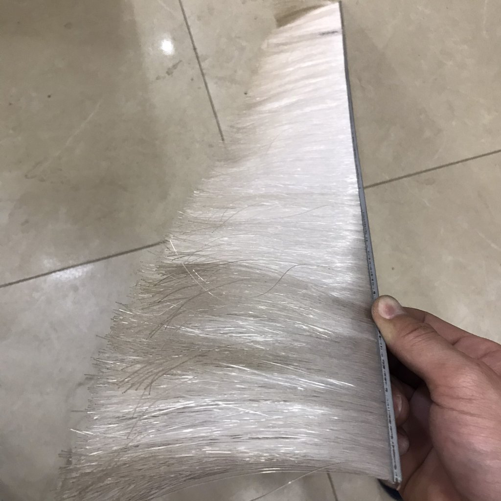 White nylon strip brush