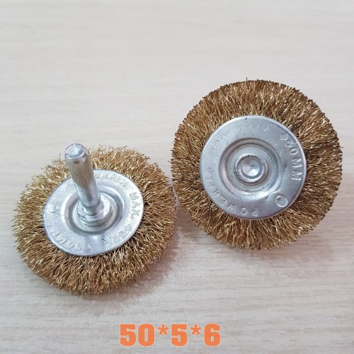 Steel wire wheel brush with shank