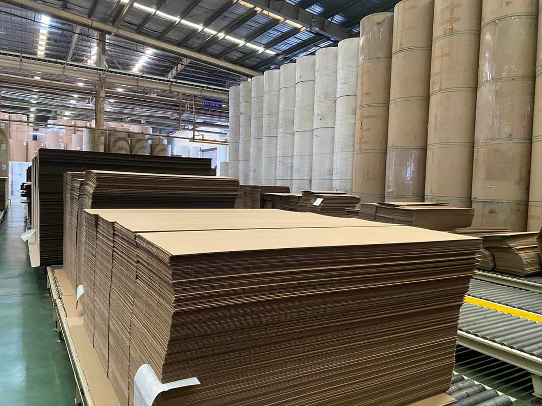 Packaging raw material paper roll