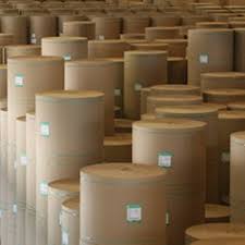 Packaging raw material paper roll