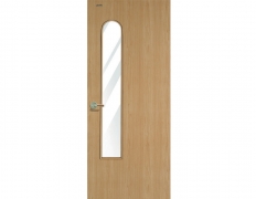 Restroom door leaves