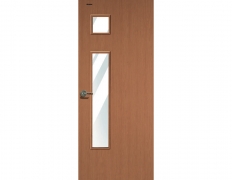 Restroom door leaves