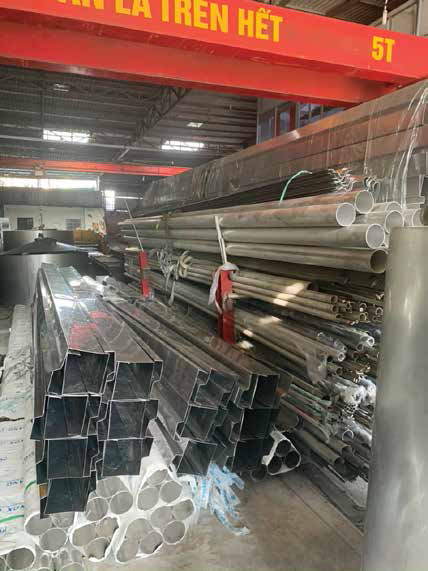Stainless steel gutters bending