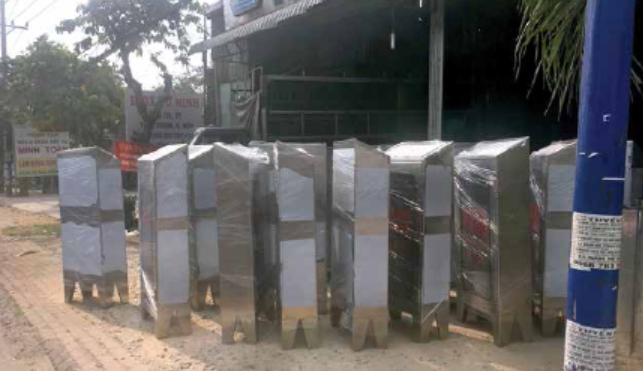 Fire protection cabinet production