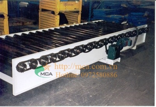 Roller chain conveyor