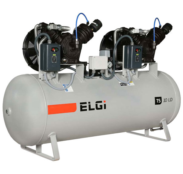 3-10 HP 2-stage direct drive reciprocating air compressor