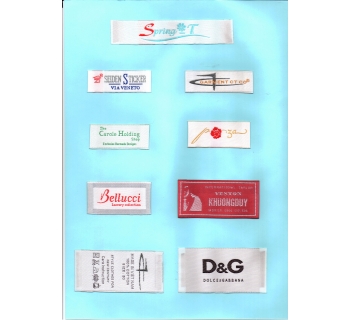 Satin woven label