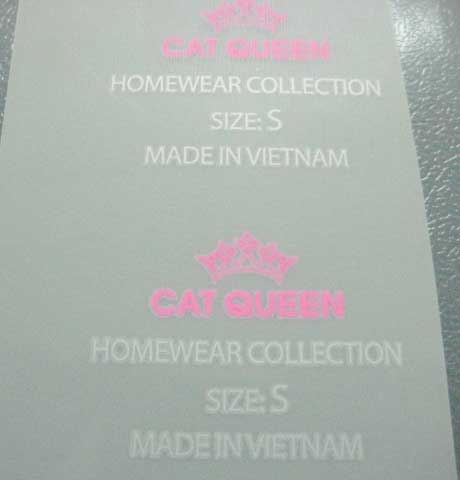 Heat printed label
