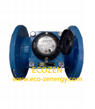 Watermeter with horizontal impeller axle