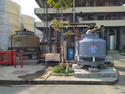 Round cooling tower