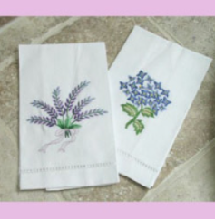 Embroidered hand towel