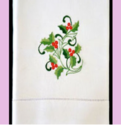 Embroidered hand towel