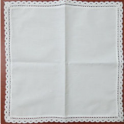 Lace edged napkins