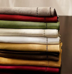 Ladder hemstitch napkins