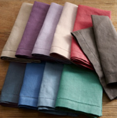 Ladder hemstitch napkins
