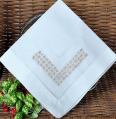 Ladder hemstitch napkins