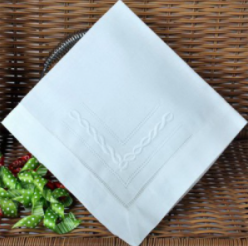 Ladder hemstitch napkins