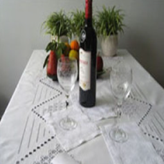 Linen table cloth