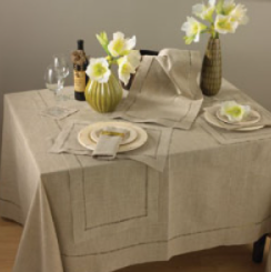 Linen table cloth
