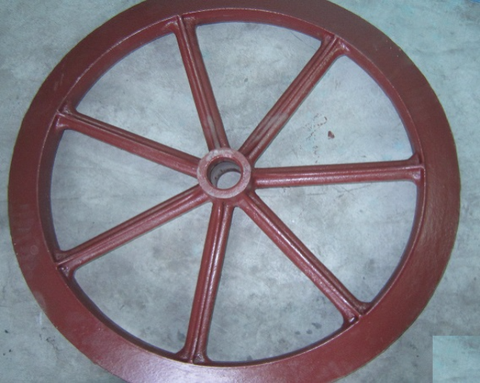 Cast iron agricultural gear wheel