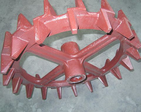 Cast iron agricultural gear wheel