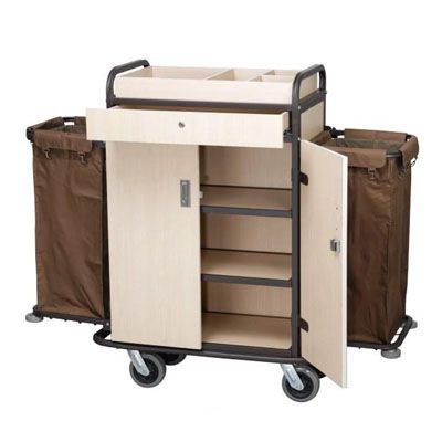Hotel cleaning trolley
