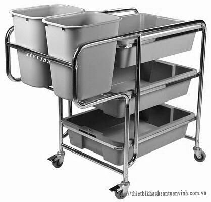 Food cleaning trolley