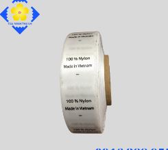 Satin label printing