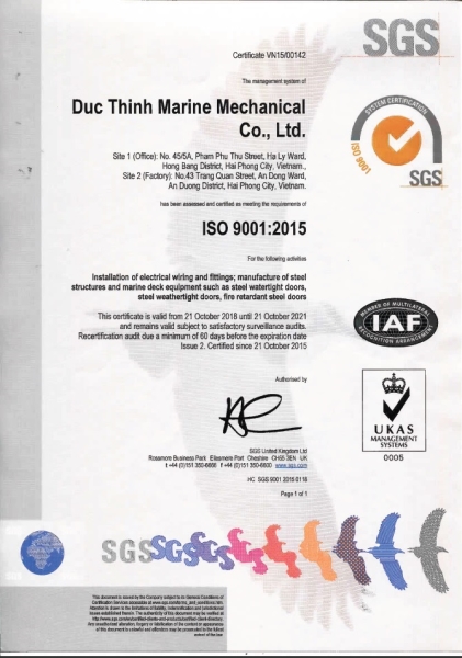 Certificates