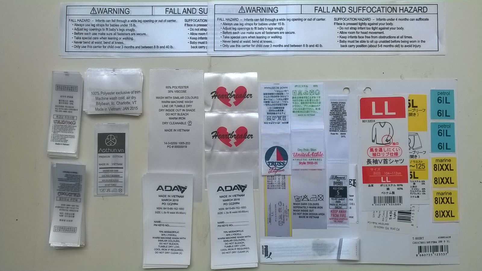 Labels and hangtags