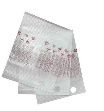 PE foam bag with vent hole