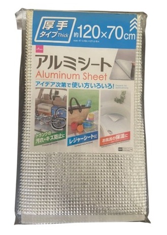 PE foam sheet - Laminating aluminum/silver