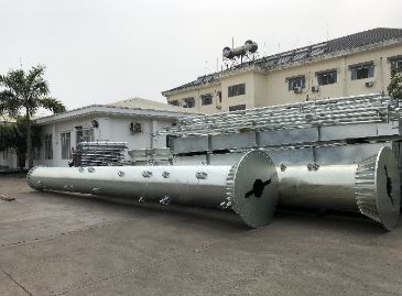 Hot-dip galvanized pipes