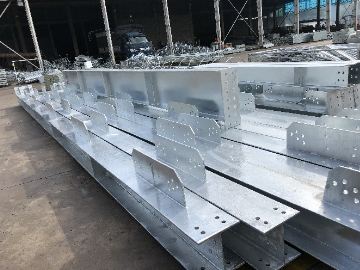 Hot-dip galvanized steel frame structure