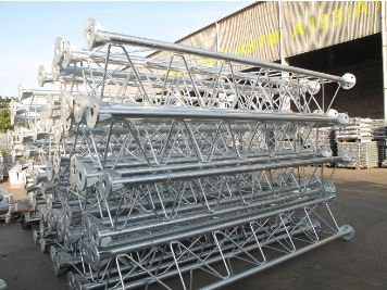 Hot-dip galvanized telecommunications poles
