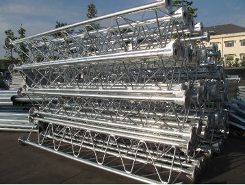Hot-dip galvanized telecommunications poles