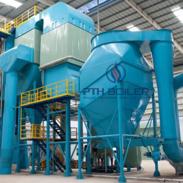 Fluidized bed fired boiler