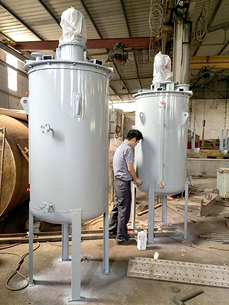 Processing and manufacturing industrial tanks as required