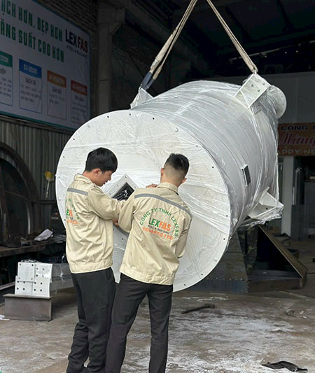 Processing and manufacturing industrial tanks as required