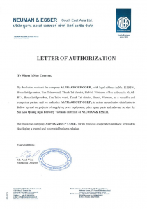 Distributor certificate