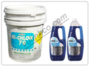Pool water treatment chemicals
