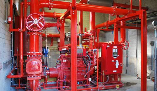 Fire protection system installation