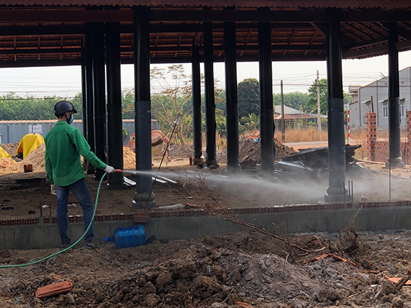 Termite prevention for construction works