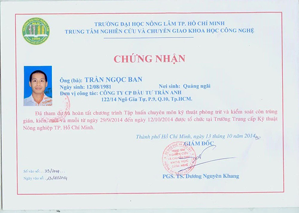 Certification