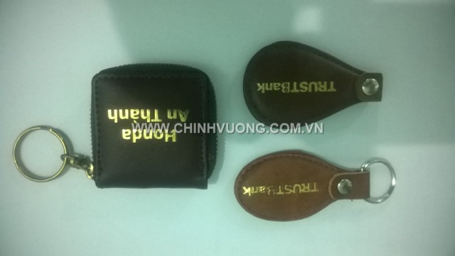 Leather keychain