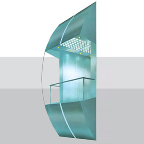 Glass elevator