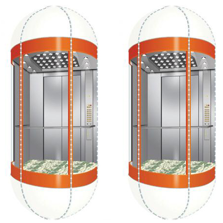 Glass elevator